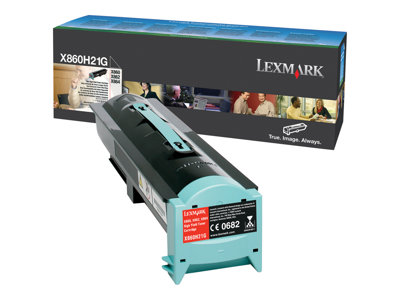 Lexmark - Vysoká výtěžnost - černá - originál - kazeta s barvivem LCCP - X860H21G
