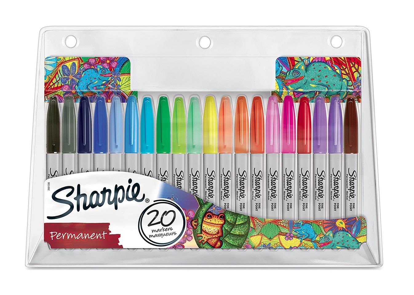 Popisovač Sharpie Fine Big Pack - sada 20 barev