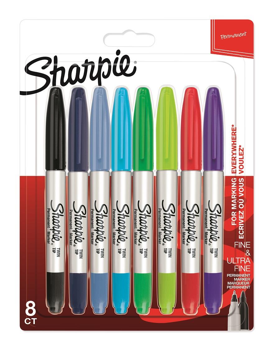 Popisovač Sharpie Twin Tip - sada 8 barev