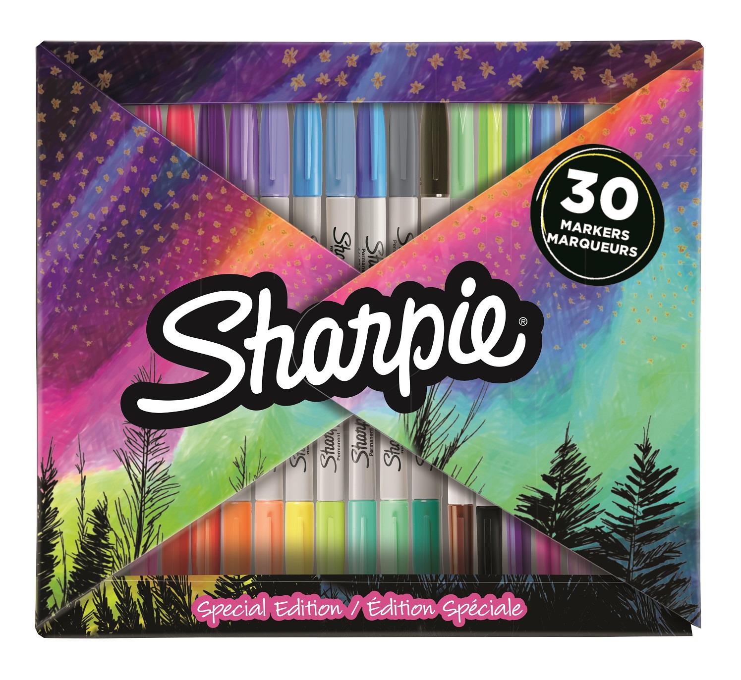 Popisovač Sharpie Fine Big Pack FOLD - sada 30 barev