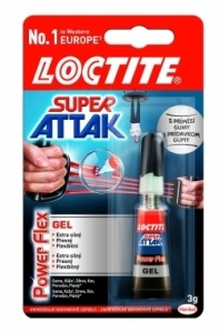 Vteřinová lepidla Loctite  -  Super Attak Power gel 3 g