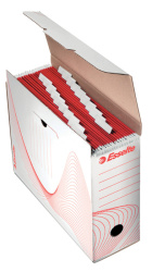 Box archivní Esselte na závěsné desky  -  hřbet 11,6 cm / bílá