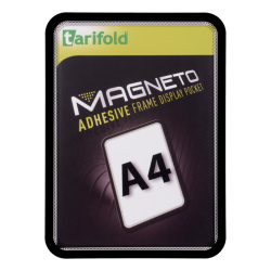 Kapsy samolepicí Tarifold Magneto  -  A4 / černá / 2 ks