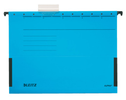 Závěsné desky Leitz Alpha s bočnicemi  -  modrá