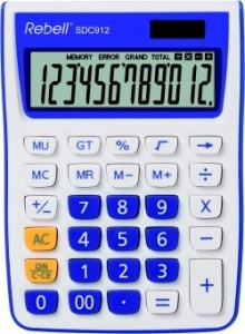 Kalkulačka Rebell  SDC 912 - displej 12 míst /  fialová