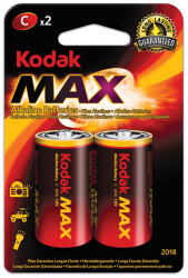 Baterie Kodak alkalické  -  baterie mono článek malý R14 / 2ks