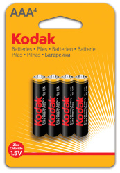 Baterie Kodak -  baterie mikrotužková AAA / 4ks