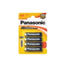 Baterie Panasonic Alkaline POWER alkalické  -  baterie tužka AA / 4 ks
