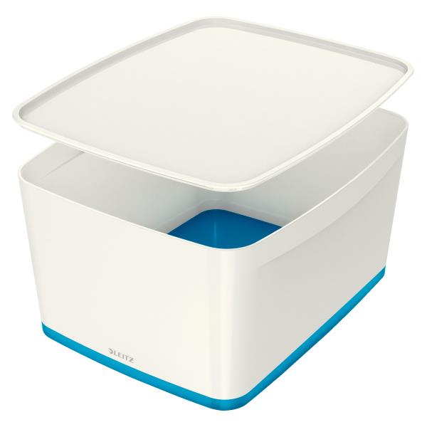Organizační box Leitz MyBox - s víkem L / bílo - modrá