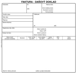 Faktura daňový doklad -  2/3 A4 /50 listů/ NCR / PT200