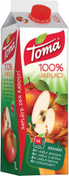Toma džusy 1 l  -  jablko / 100 %