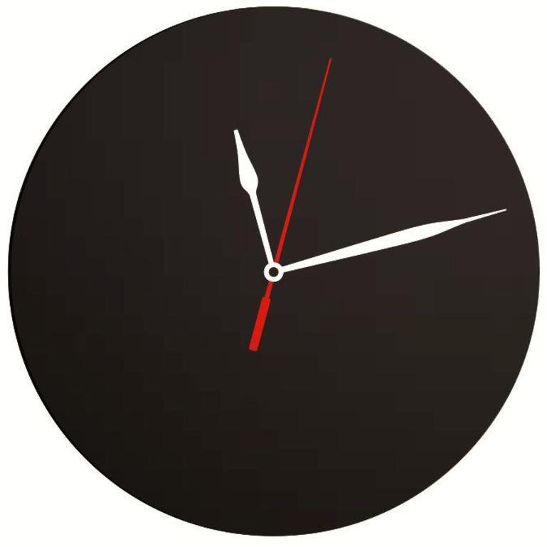 Securit Nástěnné hodiny s popisovacím ciferníkem 29x29 cm, Black