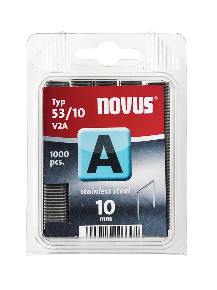 Drátky nerezové Novus A 53/10 - 1000ks