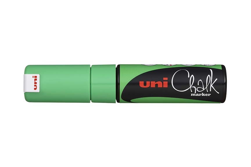 Popisovač křídový UNI Chalk Marker PWE-8K - fluo zelená