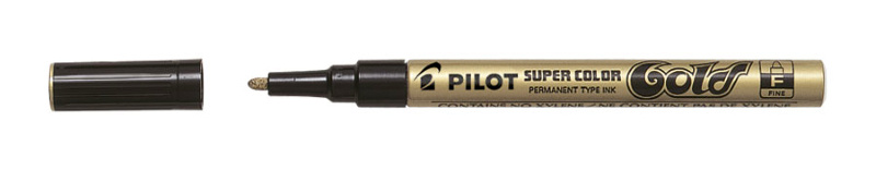 Popisovač Pilot Super Color - zlatá / F / 1 mm