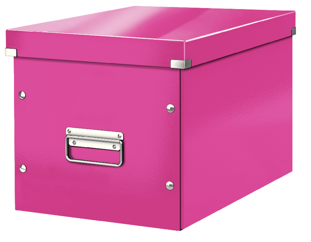 Krabice Leitz Click & Store - L růžová / bílá
