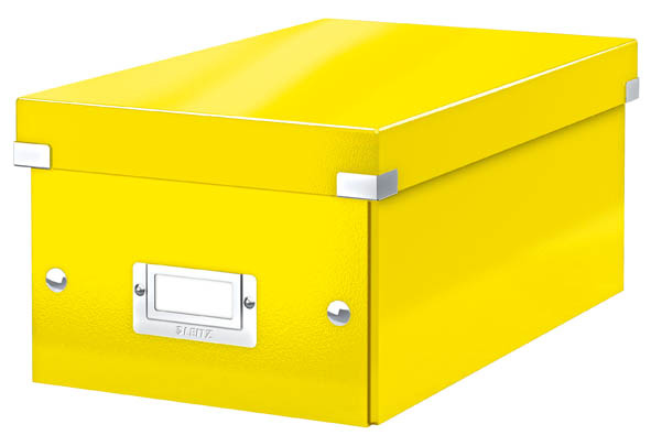 Krabice Leitz Click & Store - na DVD / žlutá