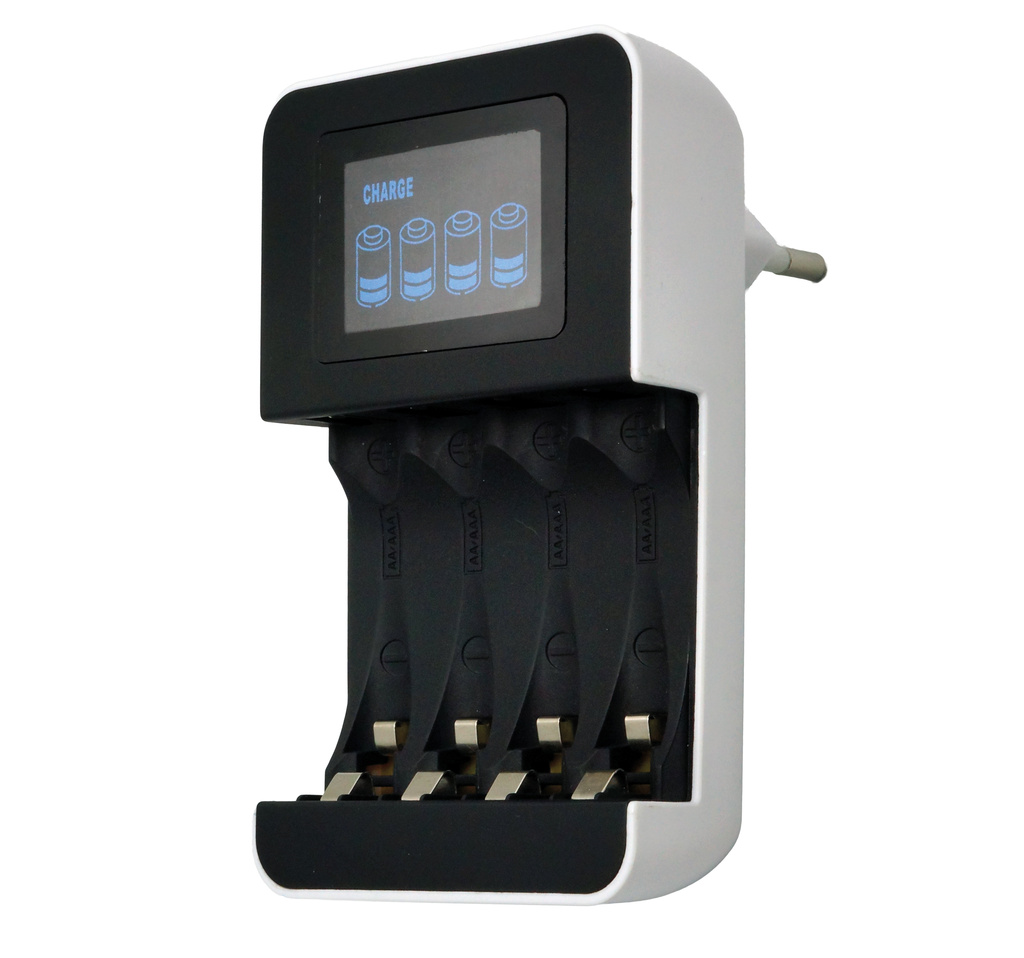 Nabíječka baterií s LCD dispelejm - 230 V / 450 mA / AA/AAA