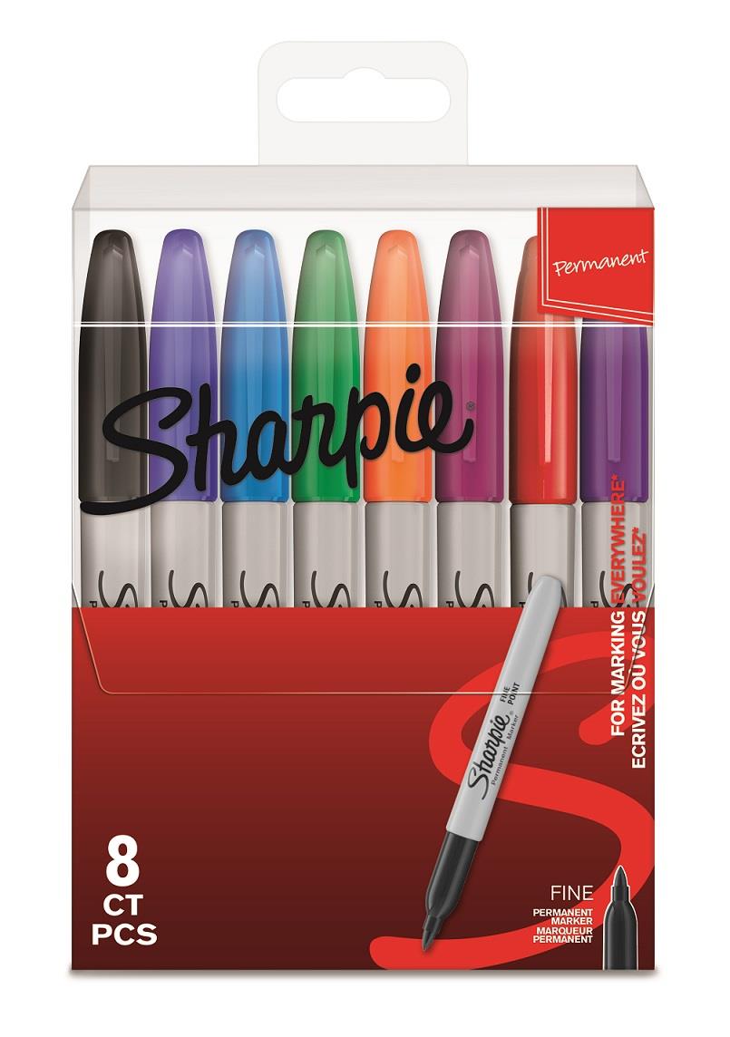 Popisovač Sharpie Fine - sada 8 barev