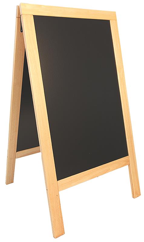 Securit Nabídková stojanová tabule SANDWICH 75x135 cm, přírodní dřevo