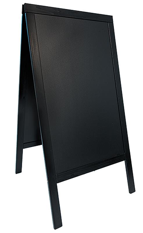 Securit Nabídková stojanová tabule WOODY SANDWICH 70x125 cm, černá