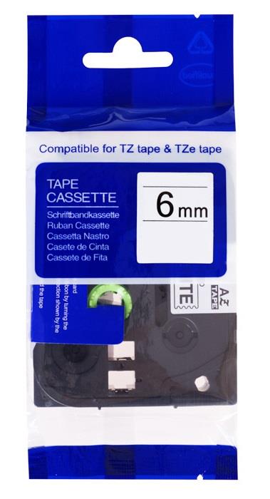 Kompatibilní páska s Brother TZe-611 6mm x 8m, černá na žluté