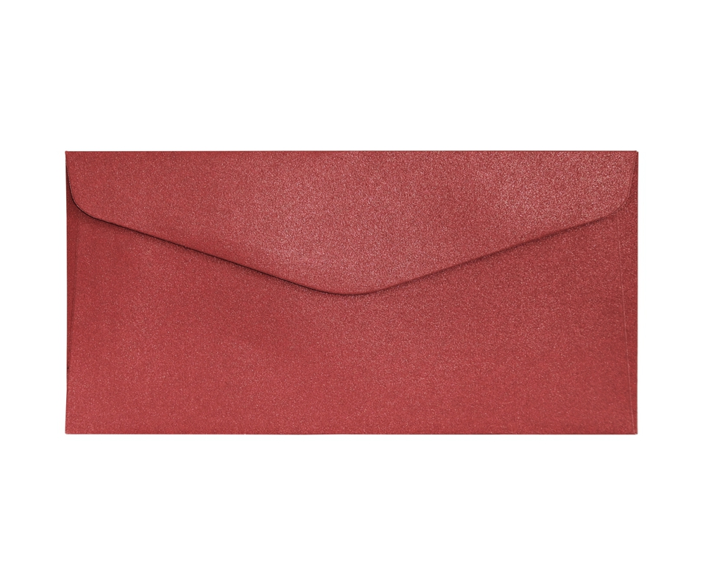 Galeria Papieru obálky DL Pearl červená K 150g, 10ks