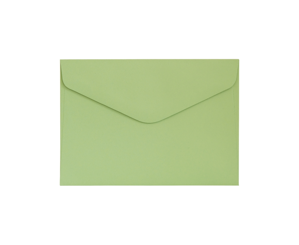 Galeria Papieru obálky C6 Hladký světle zelená 130g, 10ks