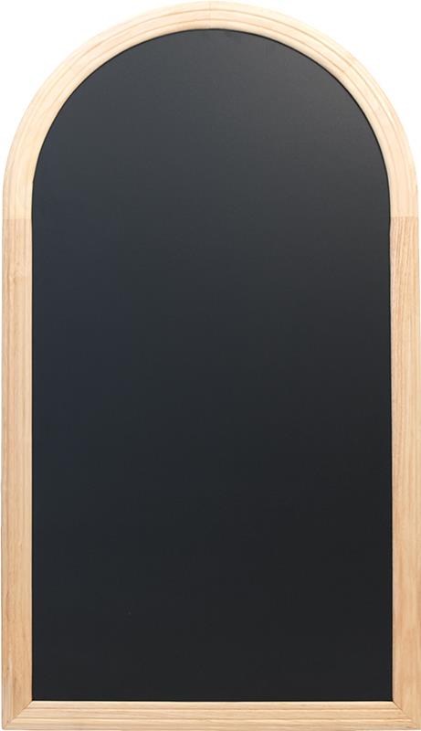 Nástěnná popisovací tabule RONDO 60x105 cm, přírodní dřevo