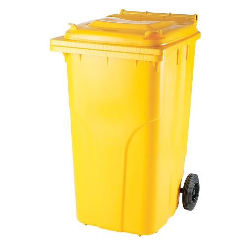 Plastová popelnice MEVA 240 l - žlutá