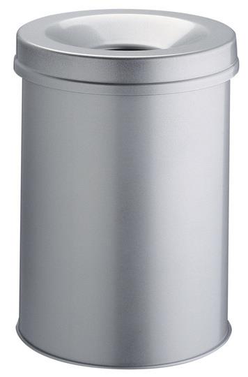 Odpadkový koš SAFE kulatý 15 šedý