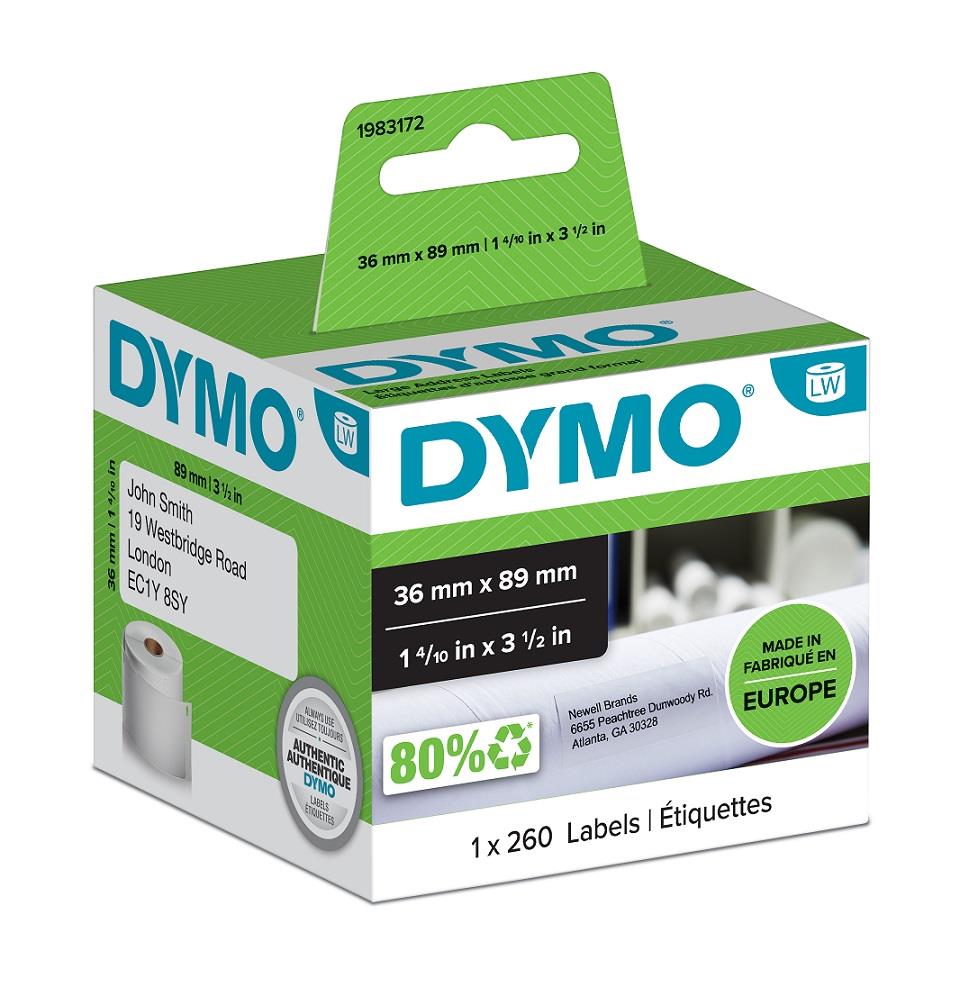 Dymo LabelWriter štítky 89 x 36mm, 260ks, 1983172