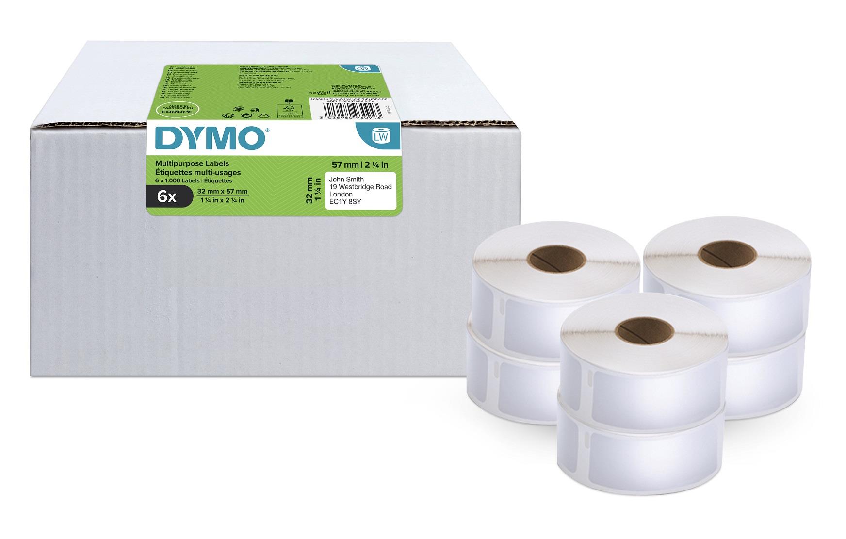 Dymo LabelWriter štítky 57 x 32mm, 6x1000ks, 2093094