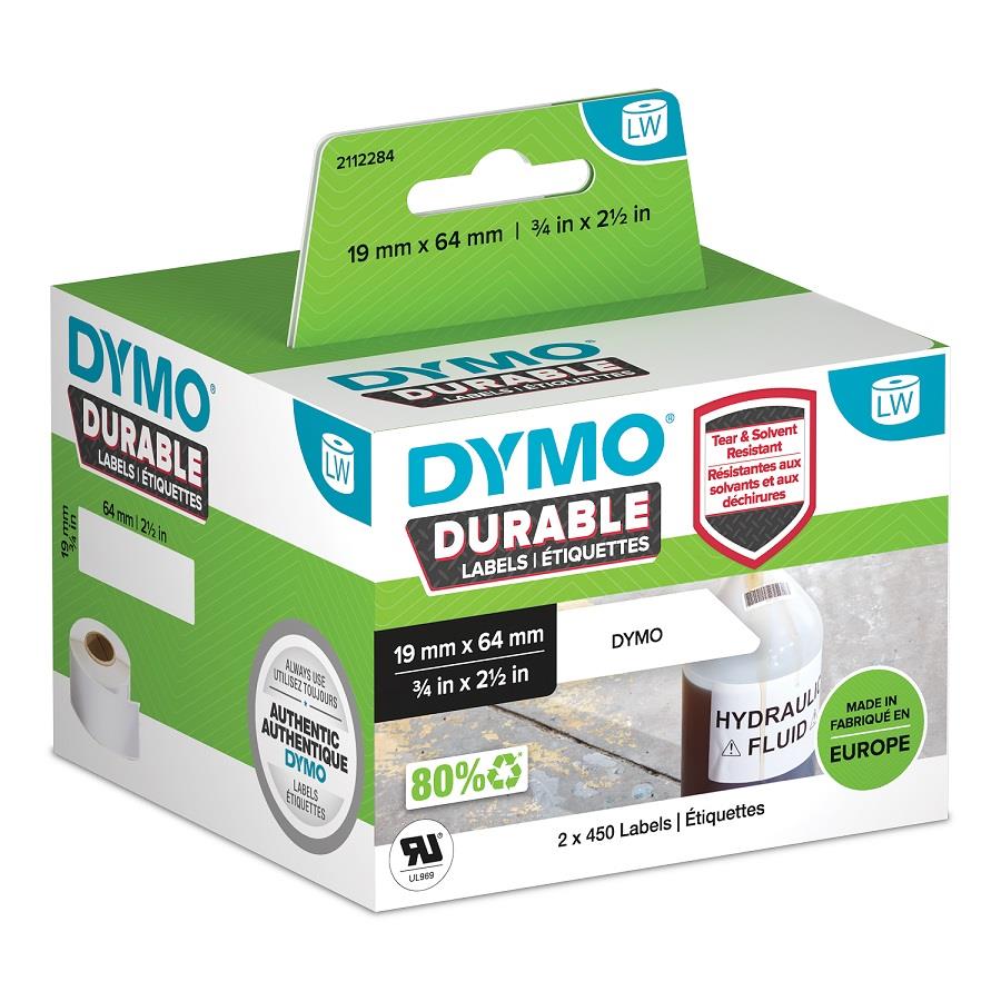 Dymo LabelWriter odolné štítky 64 x 19mm, 2x450ks, 2112284