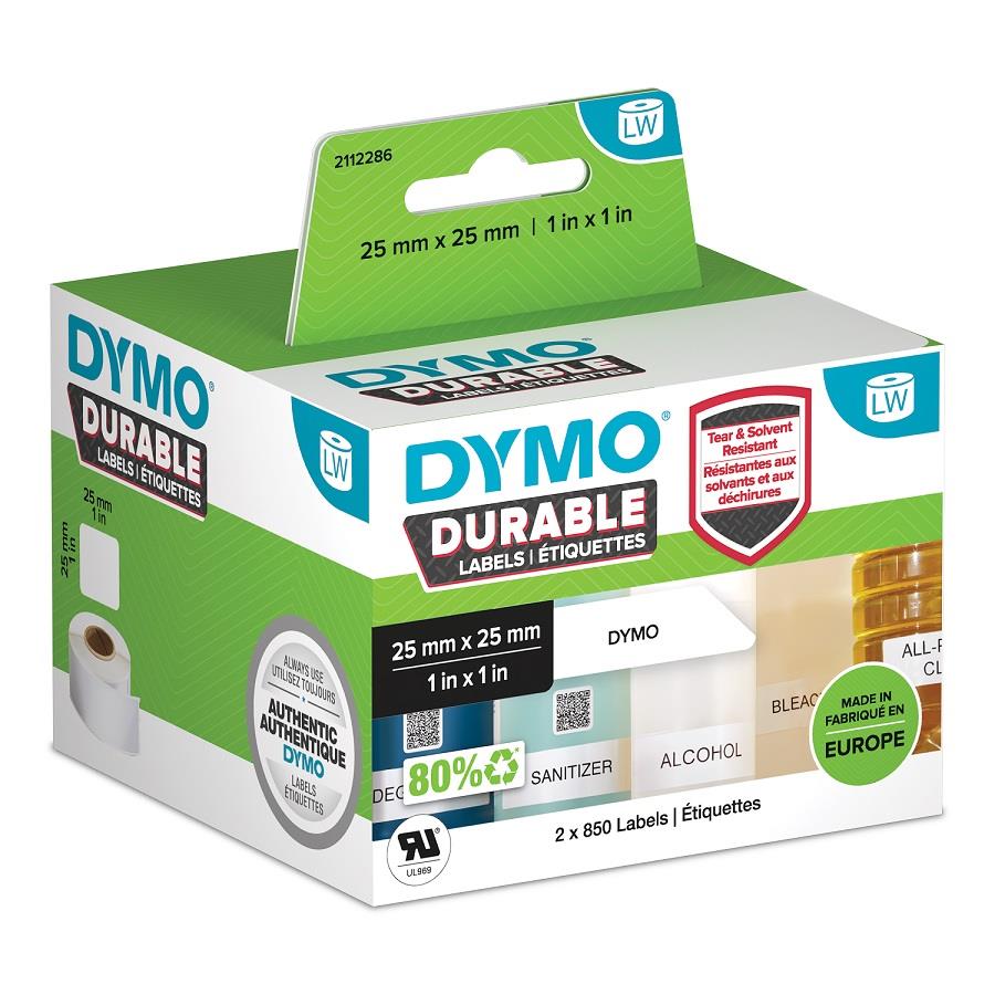 Dymo LabelWriter odolné štítky 25 x 25mm, 2x350ks, 2112286