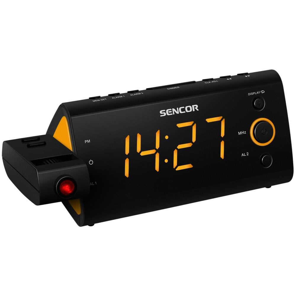 Radiobudík s projekcí  Sencor SRC 330 - oranžový