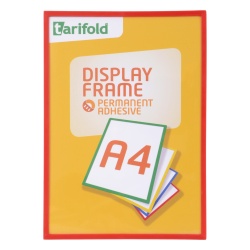 Kapsy magnetické Tarifold Display Frame -  A4 / červená