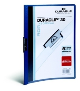 Desky A4 Duraclip  -  kapacita 30 listů / modrá 