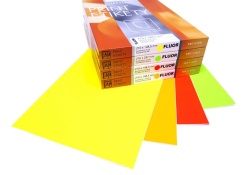Print etikety A4 pro laserový tisk - fluorescentní - 210 x 297 mm (1 etiketa / arch)  fluorescentní oranžová