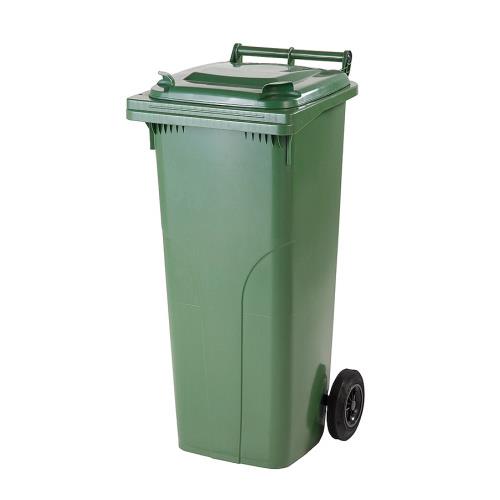 Plastová popelnice MEVA 140 l - zelená