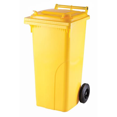 Plastová popelnice MEVA 120 l - žlutá