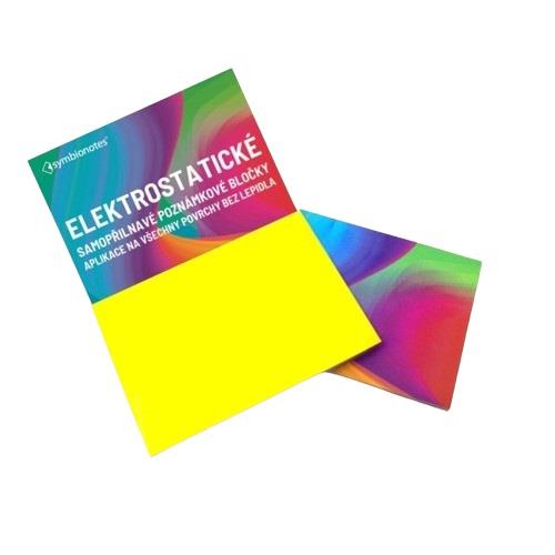 Poznámkové bločky elektrostatické Symbionotes 190x100 mm žluté